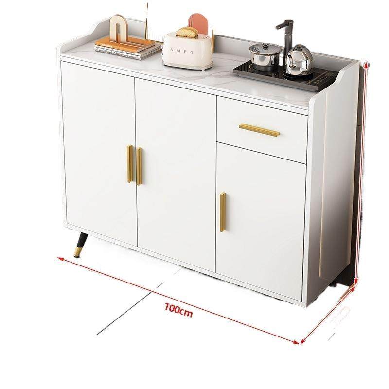 餐边柜一体靠墙饭店专用岩板收纳柜餐厅茶水酒水柜白色简约储物柜,淘宝优惠券,粉丝福利购,淘宝优惠卷