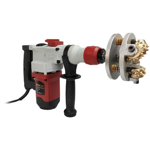 电动凿毛机混凝土工地墙面地面打毛锤桥梁桥面荔枝合金花锤凿毛头 - 图3