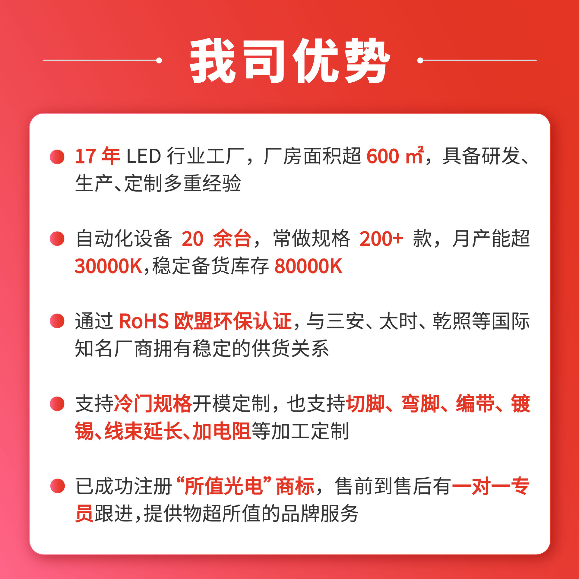 234方形高亮led灯珠 无边透明白光红黄蓝绿短脚发光二极管 - 图0