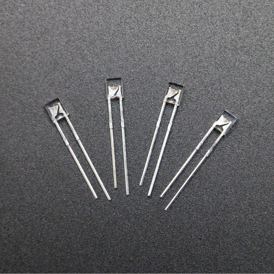 234方形高亮led灯珠 无边透明白光红黄蓝绿短脚发光二极管 - 图2