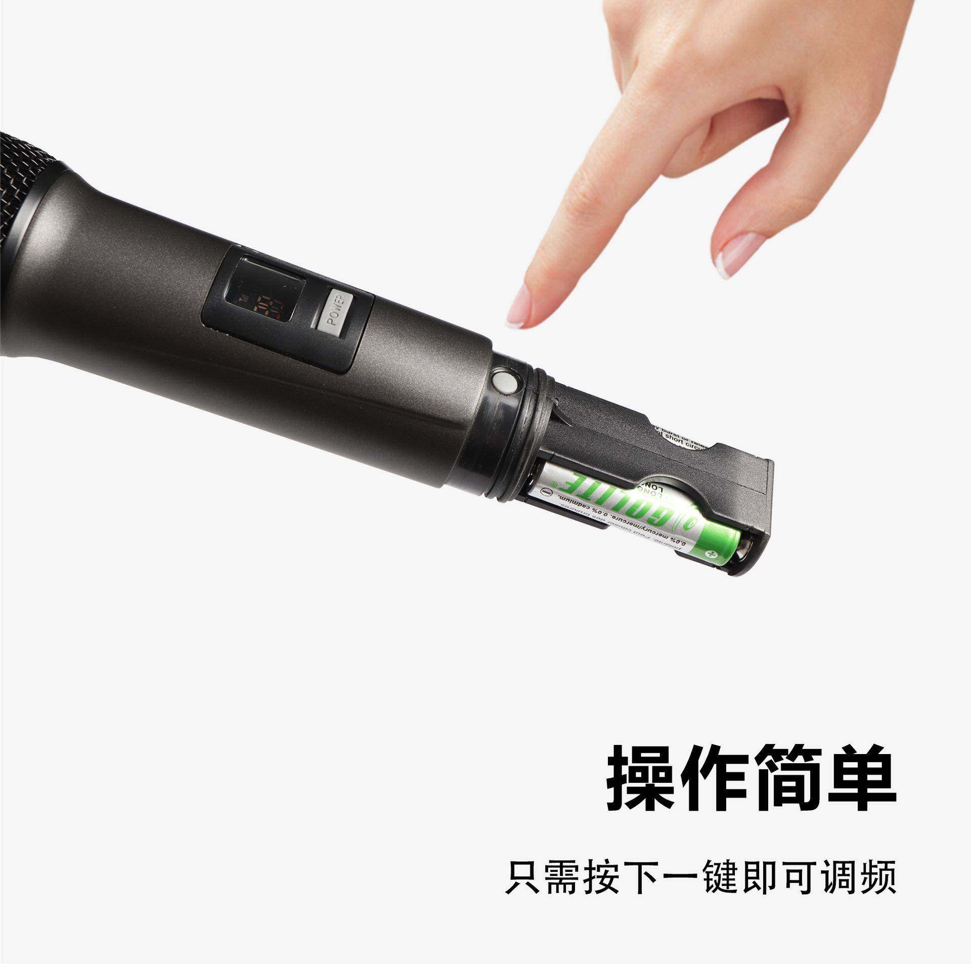 U段无线一拖二麦克风会议演出舞台无线手持话筒家庭KTV户外演出,淘宝优惠券,粉丝福利购,淘宝优惠卷