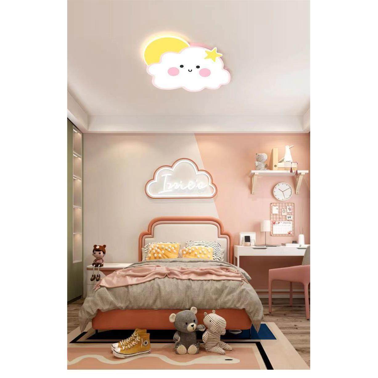 彩虹云朵led吸顶灯简约现代创意温馨卡通儿童房灯男女孩卧室灯具,淘宝优惠券,粉丝福利购,淘宝优惠卷