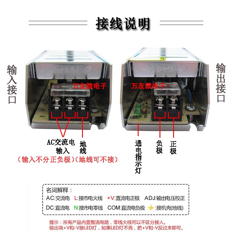 220V转12V5A60W超薄小体积长条LED柜台灯带灯箱直流12伏开关电源 - 图1