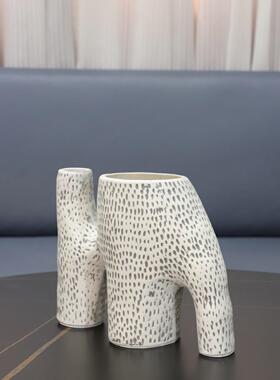 现简约0266创意象形树脂花器办代室书房卧室客厅家餐厅公玄关居装