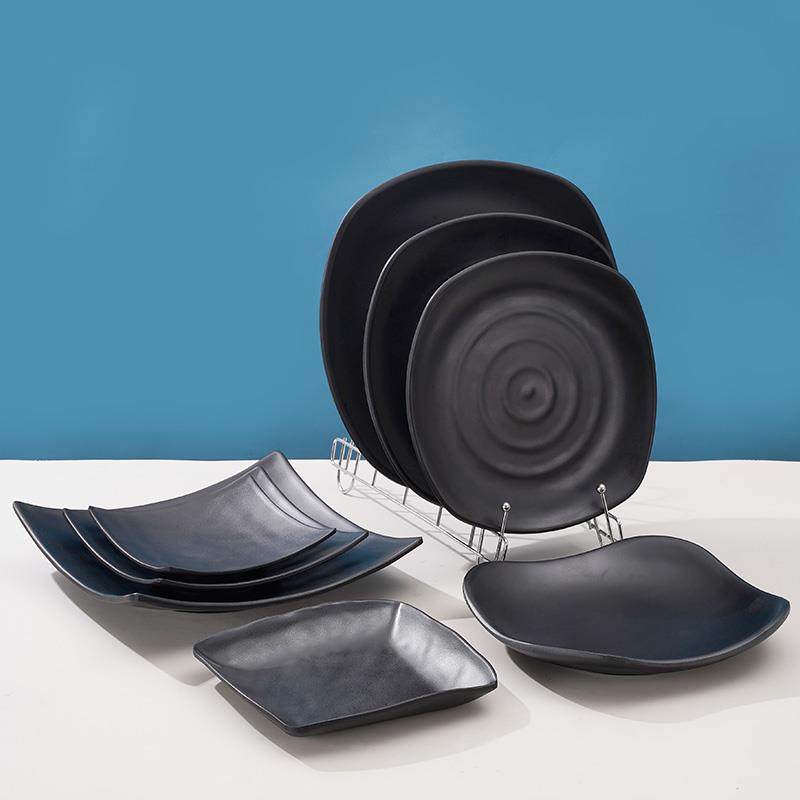50个装密胺方形盘子火锅店商用黑色碟凉菜碟子方盘烧烤盘菜盘餐盘,淘宝优惠券,粉丝福利购,淘宝优惠卷