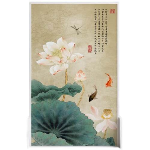 新中式屏风隔断办公室卧室座屏晶客厅木碳玄关 - 图1