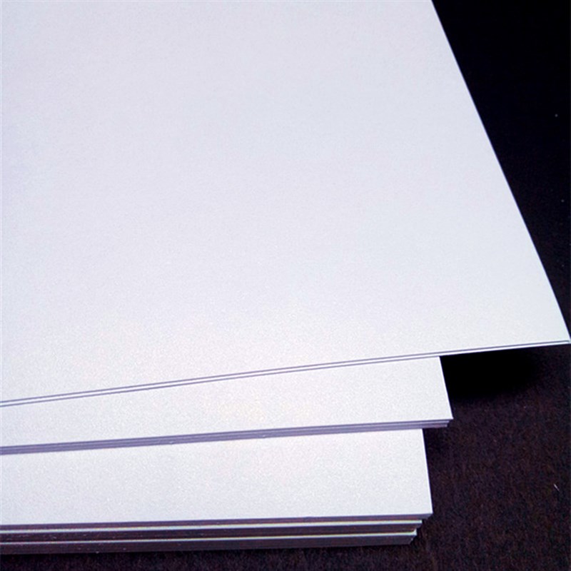 250g 300g A4 double-sided ice white pearlescent cardboard art glitter business card paper DIY handmade cardboard free shipping