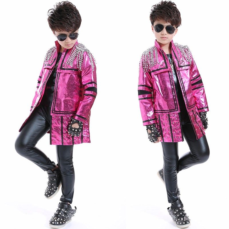 六一儿童主持人表演出服合唱架子鼓流苏铆钉亮片男童舞蹈舞台走秀,淘宝优惠券,粉丝福利购,淘宝优惠卷