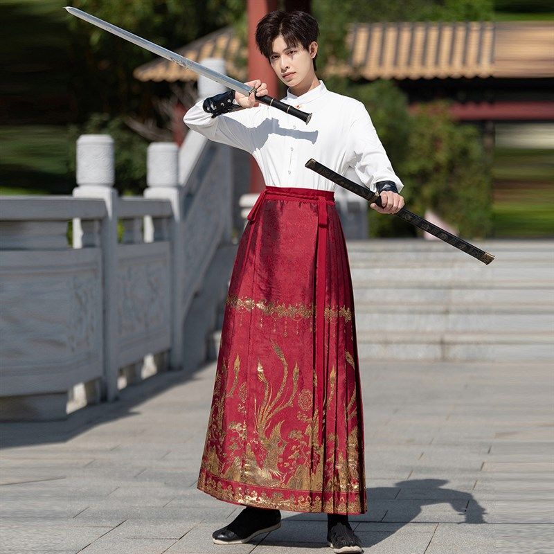 春夏中国风道袍明制日常2024龙年汉服男织金马面裙新中式立领套装,淘宝优惠券,粉丝福利购,淘宝优惠卷