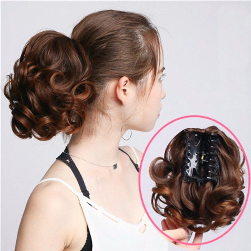假发马尾卷发短款抓夹式 假发女短卷马尾 假发大波浪假马尾抓夹式,淘宝优惠券,粉丝福利购,淘宝优惠卷