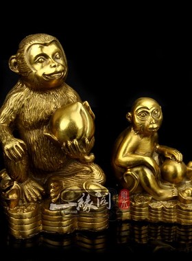 黄铜珠宝十二生肖摆件属鼠牛虎属兔龙蛇马羊猴鸡狗猪