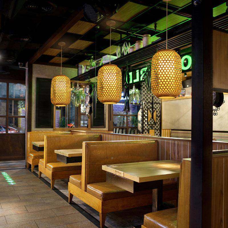 式藤编吊灯餐饮竹日式民宿复古禅意饭店中火锅绳灯笼麻竹编TY6001,淘宝优惠券,粉丝福利购,淘宝优惠卷