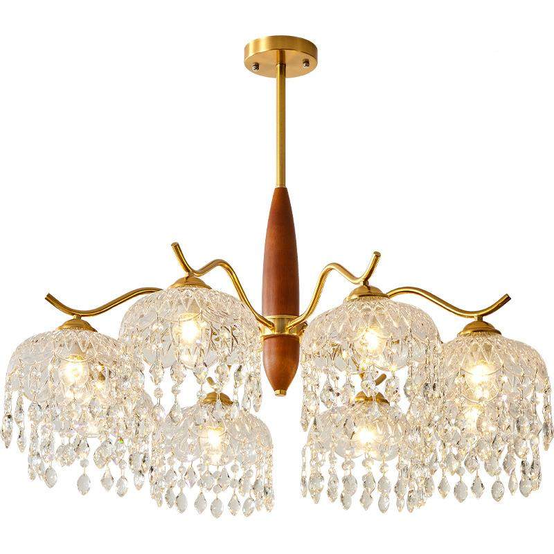 美式复古实客木厅吊灯村法式乡护灯玻璃流苏灯中古卧室餐厅眼417,淘宝优惠券,粉丝福利购,淘宝优惠卷