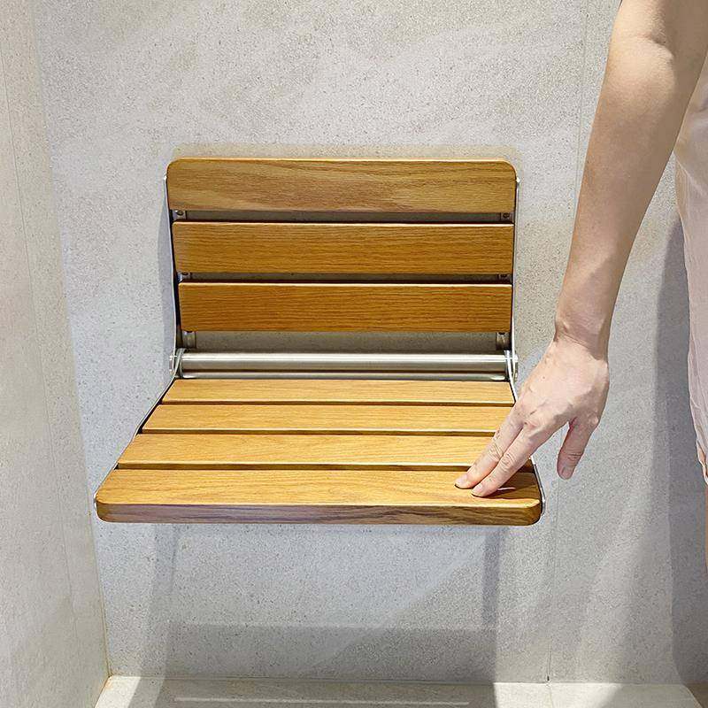 浴室折叠凳淋凳生间实木不锈钢老凉人原木色防滑冲座椅洗澡浴椅卫,淘宝优惠券,粉丝福利购,淘宝优惠卷