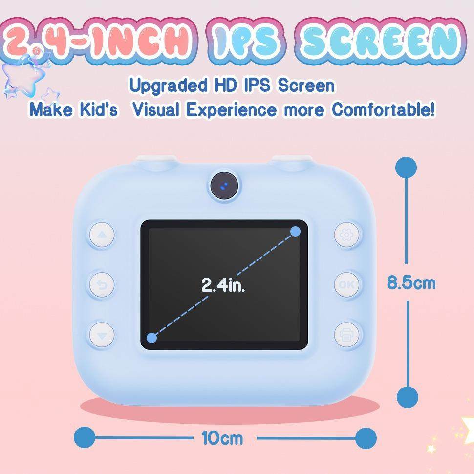 2025M8蓝色【儿新拍立得童款数码可爱卡通迷你照打印数码高清打印,淘宝优惠券,粉丝福利购,淘宝优惠卷