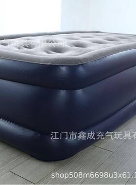 家用充气床垫内置气泵三层充气高床户外折叠加厚便携式植绒气垫床