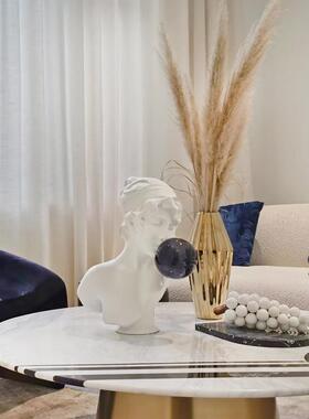 轻888奢吹泡泡品女孩雕摆电视柜塑件客厅高级感小众装饰创意艺术