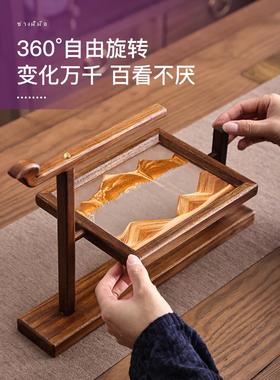 伊利乔简约现代沙视漏流沙作画饰品入口酒柜电XNN柜家居装饰为迁