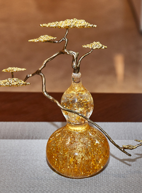 葫芦摆件客厅玄关桌面电视柜装饰品新居送礼高档开业乔迁之喜礼品