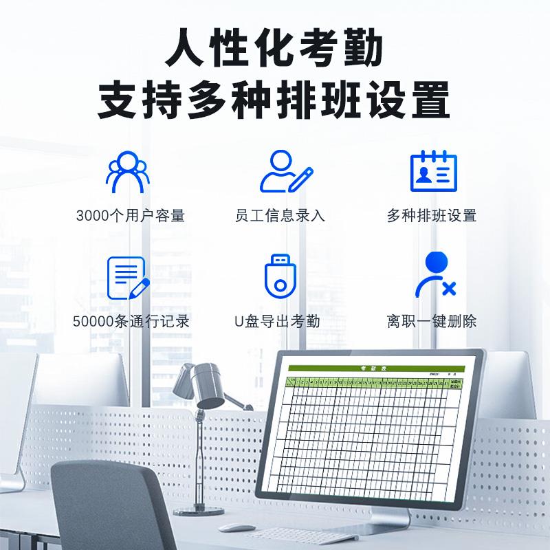 Dynamic face recognition access control all-in-one office glass door fingerprint attendance password controller G396