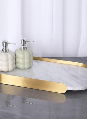 大理石盘摆件轻奢客装厅茶几板间卫生间洗托手台家居软饰样TB-610