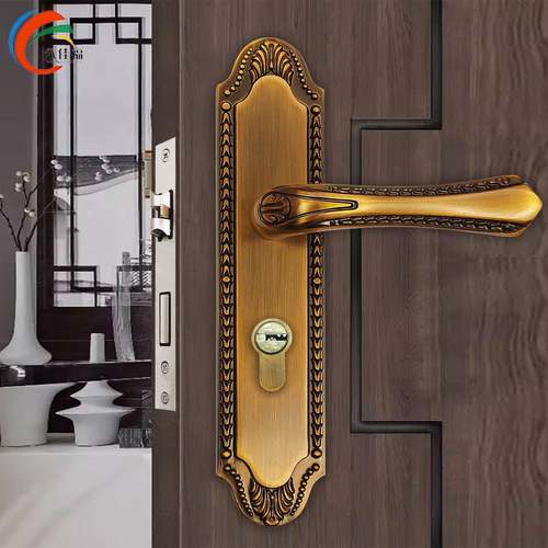 佳福9828P静音门锁卧内门房间实木门锁古铜大58用磁永吸房门室锁 - 图2