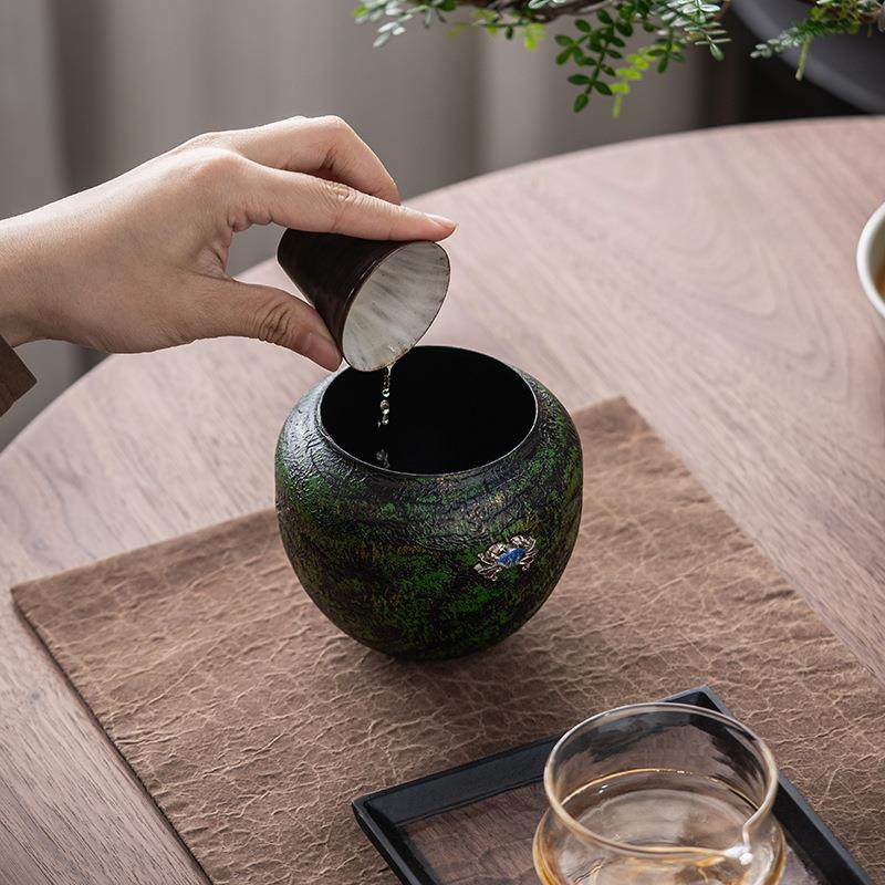 宜室茶话大漆老铁水方复古水洗茶台建水干泡台茶洗水盂茶渣缸,淘宝优惠券,粉丝福利购,淘宝优惠卷