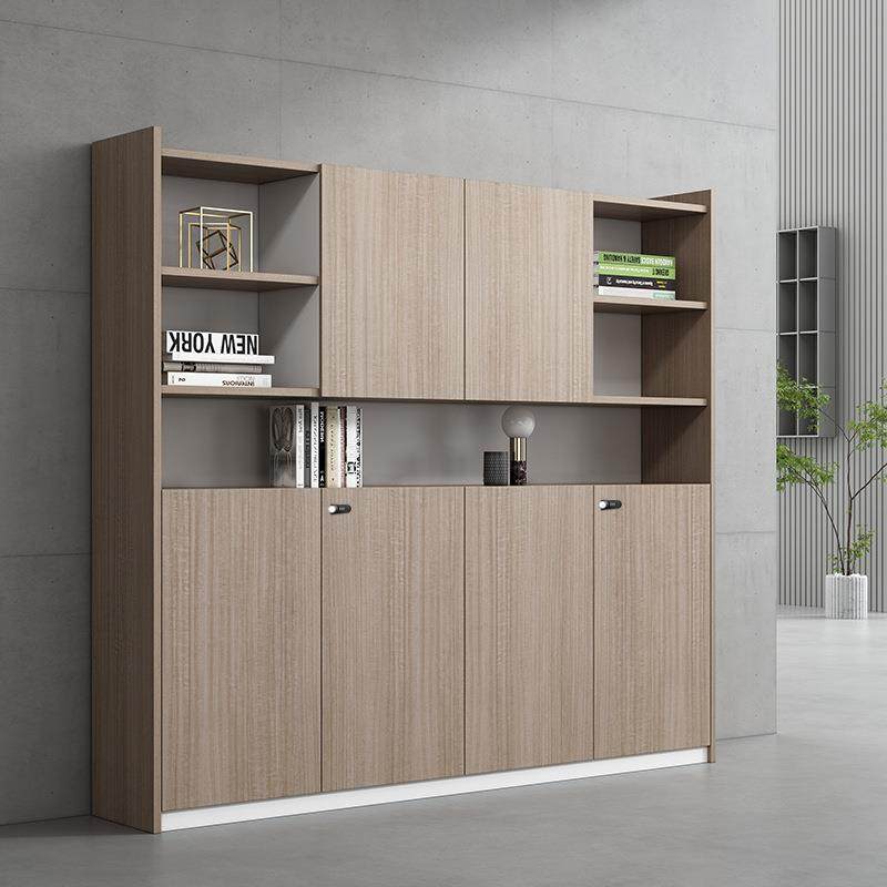 办公家具带锁文件柜木质高柜老板办公室书柜简约现代资料柜背景柜,淘宝优惠券,粉丝福利购,淘宝优惠卷