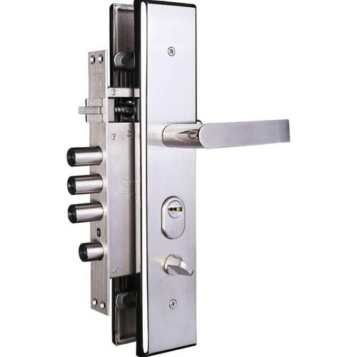 顾乐304不锈钢防盗门锁套装门把手锁体木门锁大门机械锁具家用 - 图3