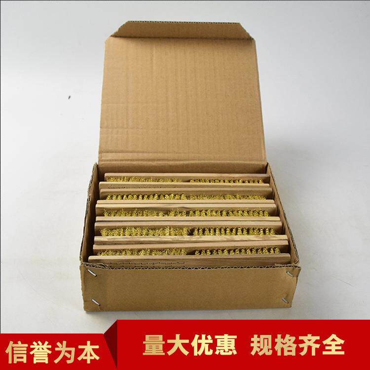 除锈全铜丝刷子 金属表面清洁刷子 软铜丝刷子6行,淘宝优惠券,粉丝福利购,淘宝优惠卷