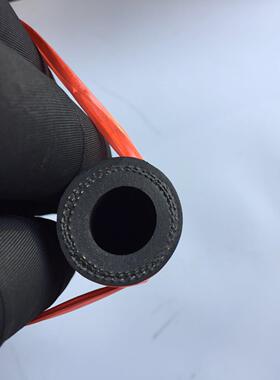 黑色高压缠绕胶管阻燃耐油蒸汽胶管夹布缠绕喷砂阻燃胶管