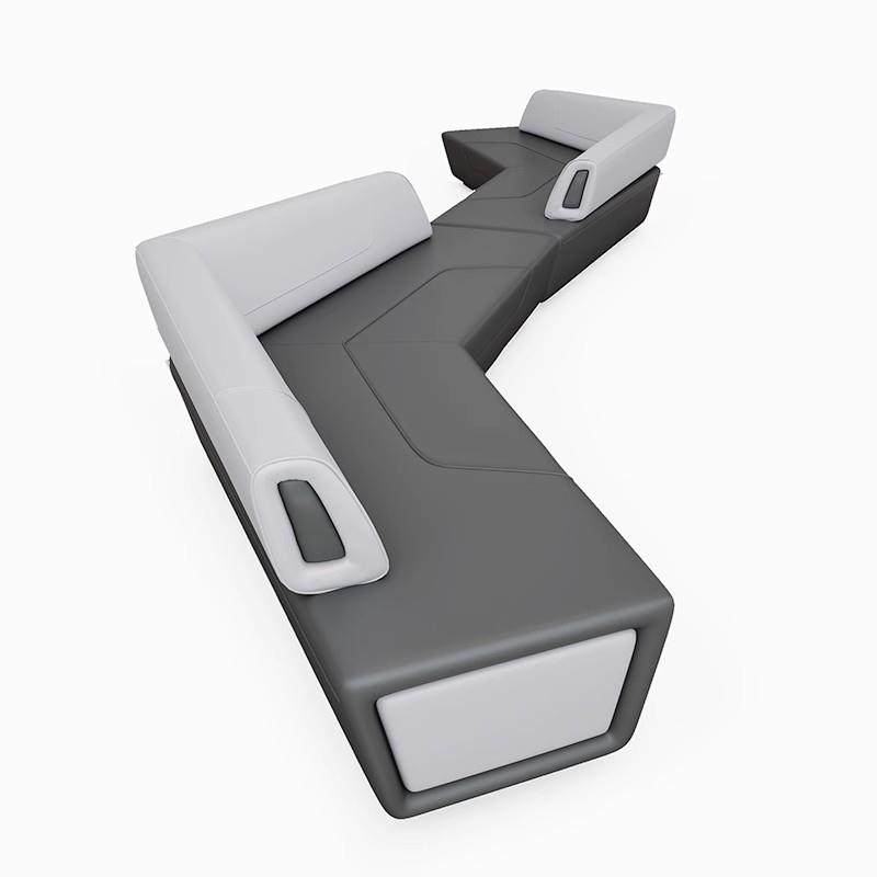 创意办公沙发现代休闲商务休息区皮艺沙发大堂接待会客厅异形沙发,淘宝优惠券,粉丝福利购,淘宝优惠卷