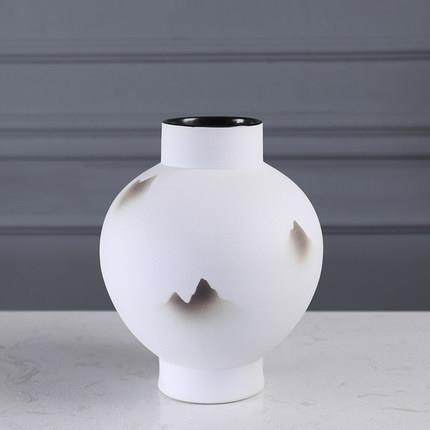 新中式陶瓷花瓶摆件玄关柜茶室博古架储物罐售楼处样板房软装饰品,淘宝优惠券,粉丝福利购,淘宝优惠卷