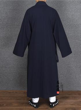 家马直供道家用PLT厂品装道服装斜襟长褂长袍道袍道道士服罗加厚