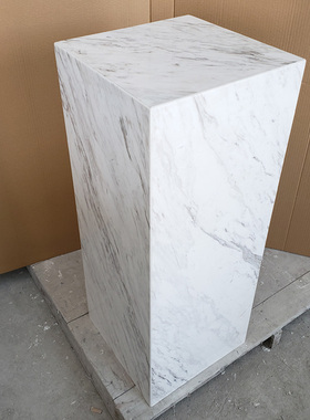 天然大理石底座落地轻奢玄关酒店别墅样板房客厅雕塑摆件立柱摆台