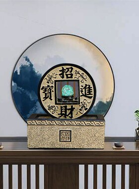 店铺前台桌面流水摆件招财进宝办公室装饰水景客厅流水器循环水景