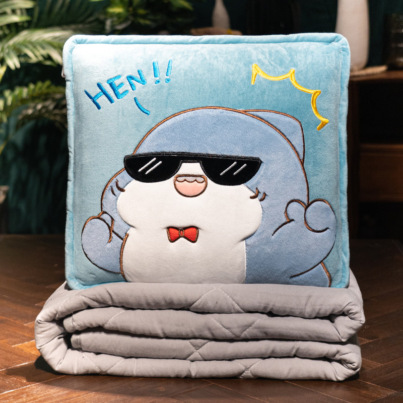 抱枕被子两用加厚办公室折叠午睡小枕头毯子二合一汽车载靠垫靠枕,淘宝优惠券,粉丝福利购,淘宝优惠卷