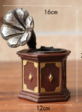 复古创意笔筒摆件 桌面家居客厅办公室欧式多功能收纳盒装饰品