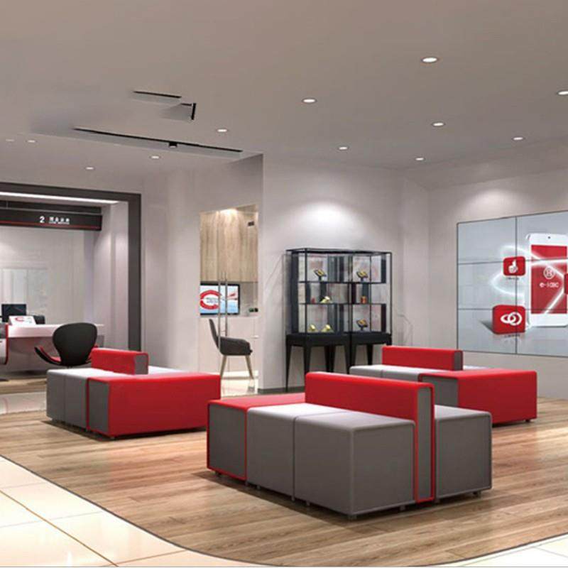 工商银行大厅现代等候区双面卡座设计师工作室等候区排号区沙发,淘宝优惠券,粉丝福利购,淘宝优惠卷