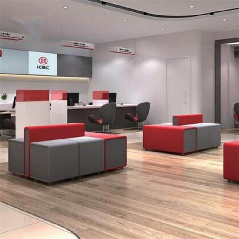 工商银行大厅现代等候区双面卡座设计师工作室等候区排号区沙发,淘宝优惠券,粉丝福利购,淘宝优惠卷