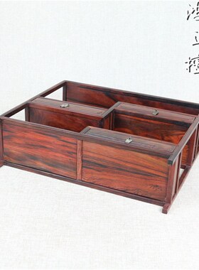 实木茶水柜博古架桌面展示架收纳茶壶茶具置物架复古多宝阁橱柜