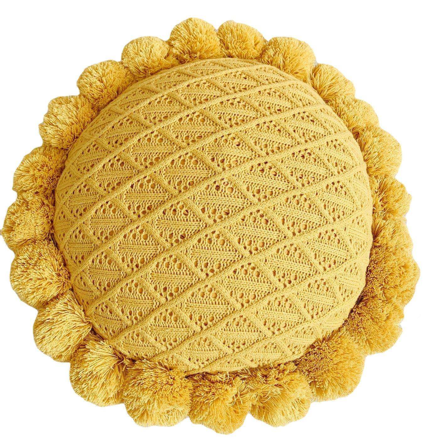 创球球针织抱线枕蒲团织靠垫北欧毛沙发意靠垫TZC立体镂空圆形针,淘宝优惠券,粉丝福利购,淘宝优惠卷