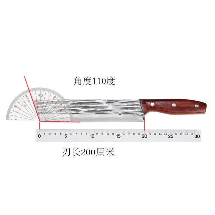 SFG8复古锻打西锻瓜刀5铬15锤纹片肉肉刀切片刀酸枝木片鸭寸刀切,淘宝优惠券,粉丝福利购,淘宝优惠卷