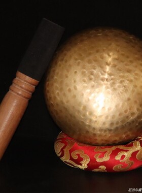 尼泊尔手工佛音碗响铜瑜伽冥想颂钵音疗静心钵铜磬钵盂佛音钵