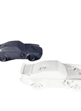 3537北侵欧现代样房型蚀板结晶艺术小汽车雕塑模摆件家居饰品