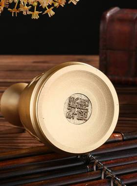 黄铜梅兰竹菊酒盅桌面意铜摆件器百福储创zy-153酒高端桌器面铜器