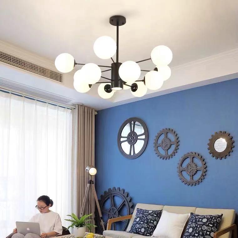 网红魔豆吊灯客卧室餐厅商用北欧具简约创意现代风格气灯AL888大 - 图1