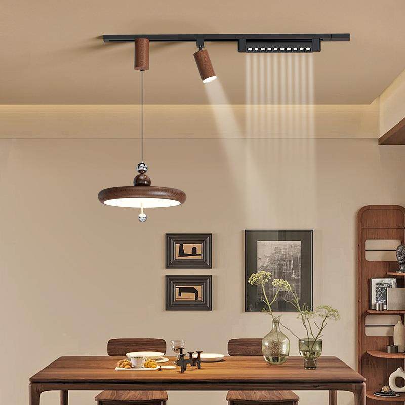 明新中古风餐厅吊灯款338装可移动轨道奶油风吧厅台茶几饭升降悬,淘宝优惠券,粉丝福利购,淘宝优惠卷