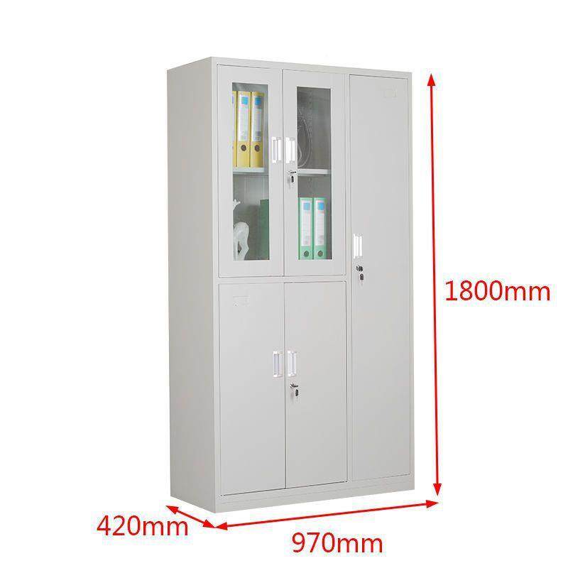 铁皮文柜件柜办公料档案钢制凭证柜家用更衣资PVF带储物柜锁柜子 - 图3