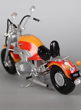 宝马R12型00物C摩托车模复古工间业风客厅机车房1071橱窗摆件礼送